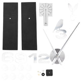 Frameless Wall Clock Sticker Mirror Surface DIY Decoration Living Room Bedroom OfficeSilver In Australia - Darrahopens