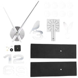 Frameless Wall Clock Sticker Mirror Surface DIY Decoration Living Room Bedroom OfficeSilver