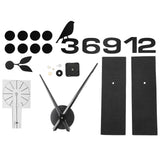 Frameless Wall Clock Sticker Mirror Surface DIY Decoration Living Room Bedroom OfficeBlack In Australia - Darrahopens