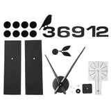 Frameless Wall Clock Sticker Mirror Surface DIY Decoration Living Room Bedroom OfficeBlack In Australia - Darrahopens