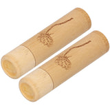 2Pcs Bamboo Tube Natural Environmentally Friendly Carbonized for Tea Nuts Incense CanisterLotus Pattern In Australia - Darrahopens