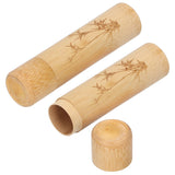2Pcs Bamboo Tube Natural Environmentally Friendly Carbonized for Tea Nuts Incense CanisterBamboo Pattern In Australia - Darrahopens