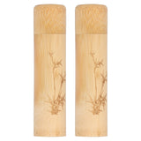 2Pcs Bamboo Tube Natural Environmentally Friendly Carbonized for Tea Nuts Incense CanisterBamboo Pattern In Australia - Darrahopens