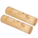 2Pcs Bamboo Tube Natural Environmentally Friendly Carbonized for Tea Nuts Incense CanisterBamboo Pattern In Australia - Darrahopens