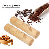 2Pcs Bamboo Tube Natural Environmentally Friendly Carbonized for Tea Nuts Incense CanisterBamboo Pattern