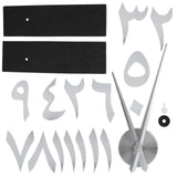 Wall Clock Innovative Modern Acrylic DIY Clock Set for Home Living Room DecorationSilver