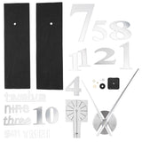Frameless DIY Wall Clock Modern Mirror Wall Sticker for Home Living Room Bedroom DecorSilver In Australia - Darrahopens