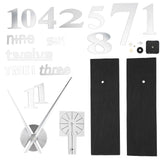 Frameless DIY Wall Clock Modern Mirror Wall Sticker for Home Living Room Bedroom DecorSilver In Australia - Darrahopens