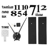 Frameless DIY Wall Clock Modern Mirror Wall Sticker for Home Living Room Bedroom DecorBlack In Australia - Darrahopens