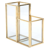 Glass Storage Container Garden Polygonal Column Golden Brass Bar Welding Flower Room Box In Australia - Darrahopens