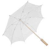 Lace Umbrella Parasol Vintage Wedding Bridal Umbrella for Photo Costume Party SuppliesL White In Australia - Darrahopens