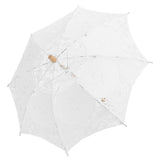 Lace Umbrella Parasol Vintage Wedding Bridal Umbrella for Photo Costume Party SuppliesL White In Australia - Darrahopens