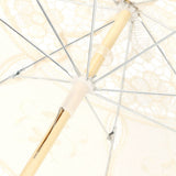 Lace Umbrella Parasol Vintage Wedding Bridal Umbrella for Photo Costume Party SuppliesL Beige