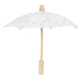 Lace Umbrella Parasol Vintage Wedding Bridal Umbrella for Photo Costume Party SuppliesS White In Australia - Darrahopens