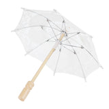 Lace Umbrella Parasol Vintage Wedding Bridal Umbrella for Photo Costume Party SuppliesS White In Australia - Darrahopens