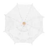 Lace Umbrella Parasol Vintage Wedding Bridal Umbrella for Photo Costume Party SuppliesS White