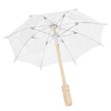 Lace Umbrella Parasol Vintage Wedding Bridal Umbrella for Photo Costume Party SuppliesS White