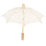 Lace Umbrella Parasol Vintage Wedding Bridal Umbrella for Photo Costume Party SuppliesS Beige In Australia - Darrahopens