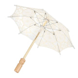 Lace Umbrella Parasol Vintage Wedding Bridal Umbrella for Photo Costume Party SuppliesS Beige In Australia - Darrahopens