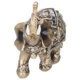 Elephant Statue Figurine Feng Shui Resin Animal Ornament Art Crafts Desktop DecorationGold M 10x5x10cm In Australia - Darrahopens
