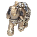 Elephant Statue Figurine Feng Shui Resin Animal Ornament Art Crafts Desktop DecorationGold S 7x3.5x7cm In Australia - Darrahopens