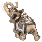 Resin Elephant Statue Figurine Crafts Desktop Ornaments for Home Living RoomGold L 16.5x8x16cm In Australia - Darrahopens