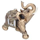 Resin Elephant Statue Figurine Crafts Desktop Ornaments for Home Living RoomGold L 16.5x8x16cm