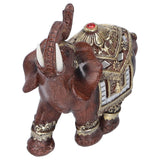 Resin Elephant Statue Figurine Crafts Desktop Ornaments for Home Living RoomRed M 11x6x11cm In Australia - Darrahopens