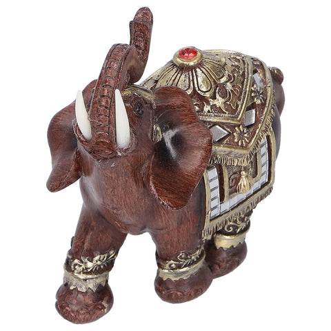 Resin Elephant Statue Figurine Crafts Desktop Ornaments for Home Living RoomRed M 11x6x11cm In Australia - Darrahopens