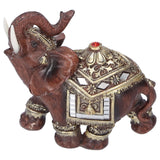Resin Elephant Statue Figurine Crafts Desktop Ornaments for Home Living RoomRed M 11x6x11cm In Australia - Darrahopens