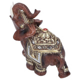 Resin Elephant Statue Figurine Crafts Desktop Ornaments for Home Living RoomRed M 11x6x11cm In Australia - Darrahopens