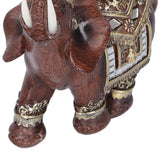 Resin Elephant Statue Figurine Crafts Desktop Ornaments for Home Living RoomRed M 11x6x11cm