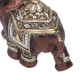 Resin Elephant Statue Figurine Crafts Desktop Ornaments for Home Living RoomRed M 11x6x11cm