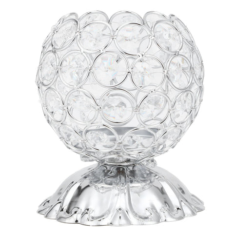 Crystal Candle Holder Electroplated Wrought Iron Candlestick Ornament Electronic Candle Stand In Australia - Darrahopens