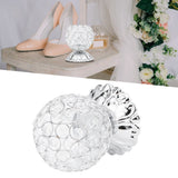 Crystal Candle Holder Electroplated Wrought Iron Candlestick Ornament Electronic Candle Stand