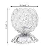 Crystal Candle Holder Electroplated Wrought Iron Candlestick Ornament Electronic Candle Stand