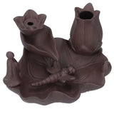 Incense Burner Red Porcelain Dragonfly Shape Backflow Smoke Waterfall Sandalwood Home Decor In Australia - Darrahopens