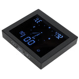 Digital Alarm Temperature Humidity Display Clock Indoor Table Timer Multifunctional for Household Office Decoration(Black TS-WP10-B )