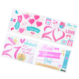 4Pcs/Set 2021 Valentine's Day Wall Stickers Living Room Background Wall Decoration Sticker