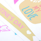4Pcs/Set 2021 Valentine's Day Wall Stickers Living Room Background Wall Decoration Sticker