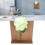 Artificial Flower Hanging Ornaments with Wood Board Indoor Living Room Bedroom Wall Decorations