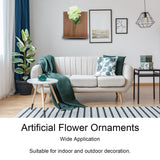Artificial Flower Hanging Ornaments with Wood Board Indoor Living Room Bedroom Wall Decorations