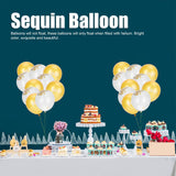 Sequin Balloon Set Home Decorative Balloon Accessory for Graduation 2021 New Year Party