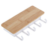 Wall Mount Key Holder Home Wall Mount Key Hanger Organizer Storage Box with 5 Hooks