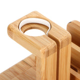 Bamboo Device Organizer Stand Cellphone Tablet Watch Holder Desktop Storage Box Gifts In Australia - Darrahopens