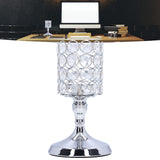 Crystal Candle Holder Electroplating Process Carved Design Elegant Style Exquisite Durable Tealight Candle Holder
