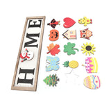 Welcome Door Sign Wooden Welcome Sign with 16 Interchangeable Icons for Farmhouse Office Classroom Beach House In Australia - Darrahopens