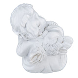 Cherub Statue Synthetic Resin Material Lovely Style White Baby Figurines for Party DecorationsCherub Statue Left