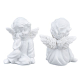 Cherub Statue Synthetic Resin Material Lovely Style White Baby Figurines for Party DecorationsCherub Statue Right In Australia - Darrahopens