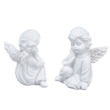 Cherub Statue Synthetic Resin Material Lovely Style White Baby Figurines for Party DecorationsCherub Statue Right In Australia - Darrahopens